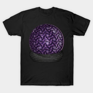 Hex Geometric Pattern ~ Mystic Purple T-Shirt